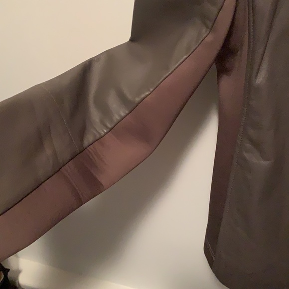 Trouve taupe leather jacket - Picture 5 of 9